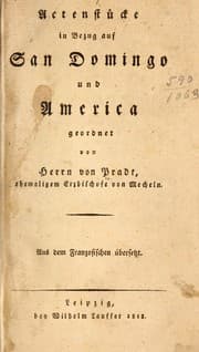 Tapa de Actenstücke in bezug auf San Domingo und America