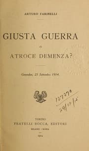 Tapa de Giusta guerra o atroce demenza?