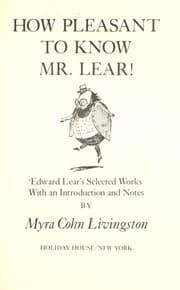 Tapa de How pleasant to know Mr. Lear!