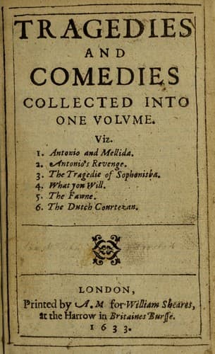 Tapa de Tragedies and comedies