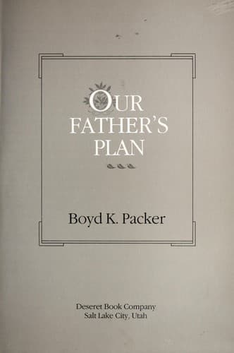 Tapa de Our Father's plan