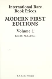 Tapa de Modern First Editions Volume 1