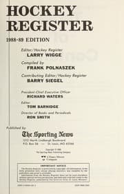 Tapa de Hockey Register 88-89 (Hockey Register)