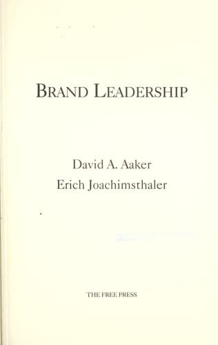 Tapa de Brand leadership