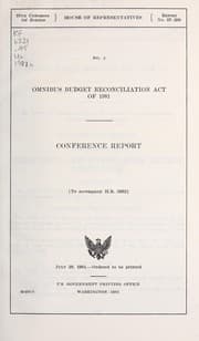 Tapa de Omnibus Budget Reconciliation Act of 1981
