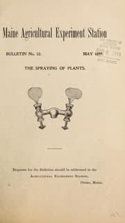 Tapa de The spraying of plants