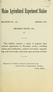 Tapa de Orchard notes, 1906