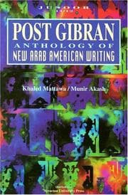Tapa de Post-Gibran anthology of new Arab American writing