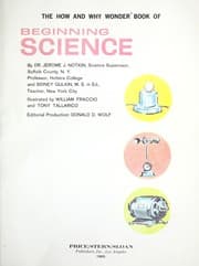 Tapa de Hw Beginning Science (How and Why Wonder Book)