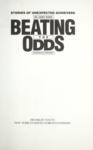Tapa de Beating the odds