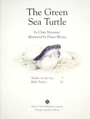 Tapa de The green sea turtle (Collections for young scholars, volume 2)