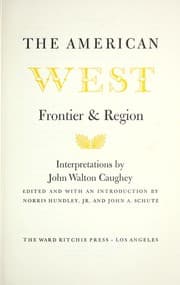 Tapa de The American West, frontier & region