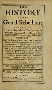 Tapa de The history of the grand rebellion
