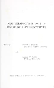 Tapa de New perspectives on the House of Representatives