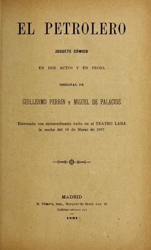 Tapa de El petrolero