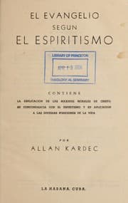 Tapa de El evangelio segun el espiritismo