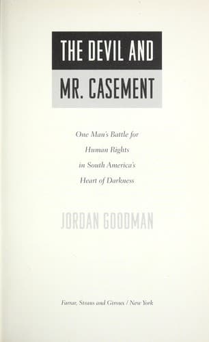 Tapa de The devil and Mr. Casement