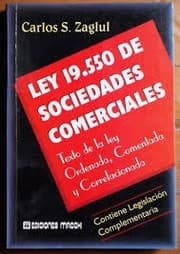 Tapa de Ley 19.550 de Sociedades Comerciales
