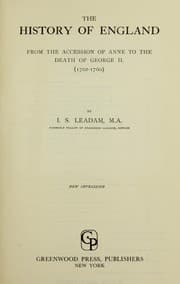 Tapa de The history of England, from the accession of Anne to the death of George II