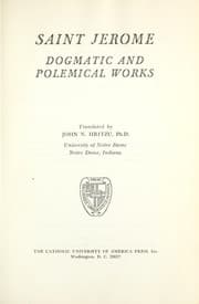 Tapa de Saint Jerome, dogmatic and polemical works