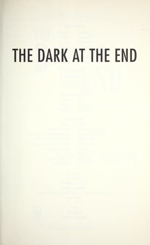 Tapa de The dark at the end