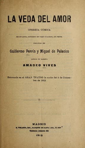 Tapa de La veda del amor