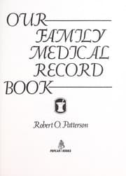 Tapa de Our Family Medical Record Book