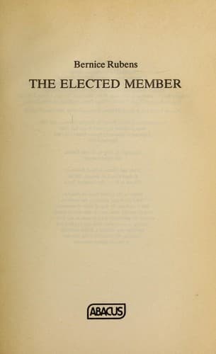 Tapa de The elected member