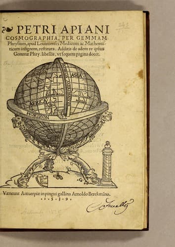 Tapa de Petri Apiani Cosmographia
