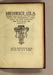 Tapa de Henrici Glareani Helvetii, poetae laureati de geographia liber unus