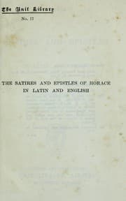 Tapa de Satires and Epistles