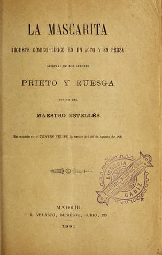 Tapa de La mascarita
