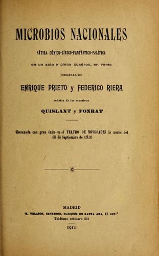 Tapa de Microbios nacionales