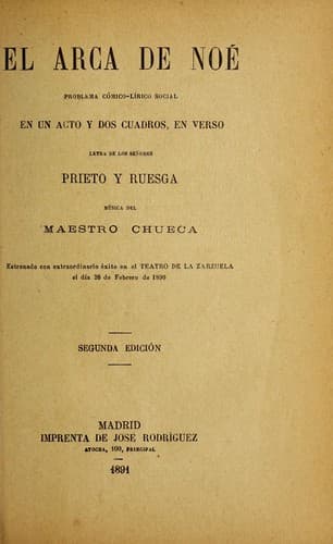 Tapa de El arca de Noe