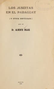 Tapa de Los jesuitas en el Paraguay