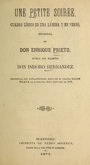 Tapa de Une petite soire e