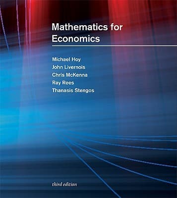 Tapa de Mathematics for economics