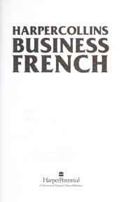 Tapa de Harpercollins Business French