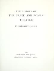 Tapa de The history of the Greek and Roman theater
