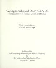 Tapa de Caring for a loved one with AIDS