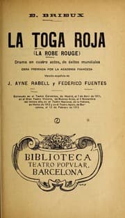 Tapa de La toga roja