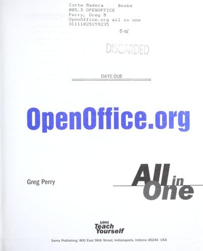 Tapa de Openoffice.org all in one
