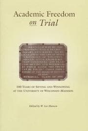 Tapa de Academic freedom on trial