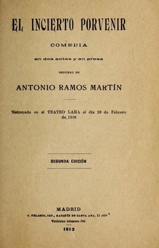 Tapa de El incierto porvenir