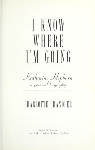 Tapa de I know where I'm going