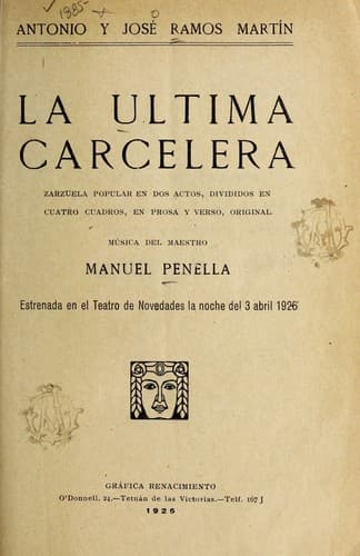 Tapa de La u ltima carcelera