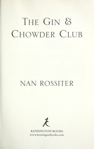 Tapa de The Gin & Chowder Club