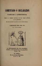 Tapa de La Epistola de san Pablo a los Romanos