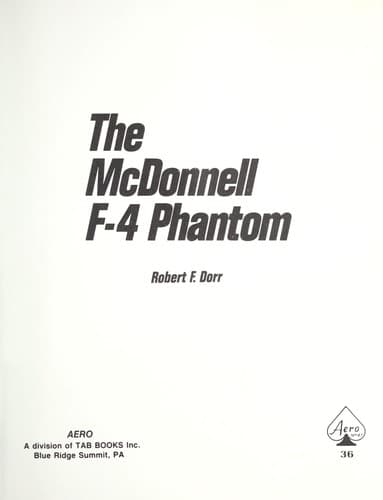Tapa de The McDonnell F-4 Phantom