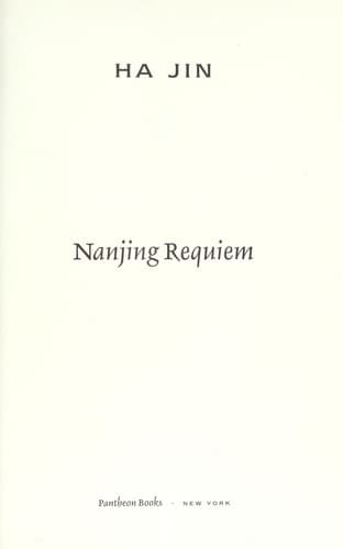 Tapa de Nanjing requiem